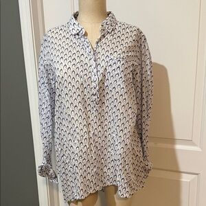 Xacus Blouse Hi Low Style Made in Italy Size EUR 48 US 16 Lightweight Pullover